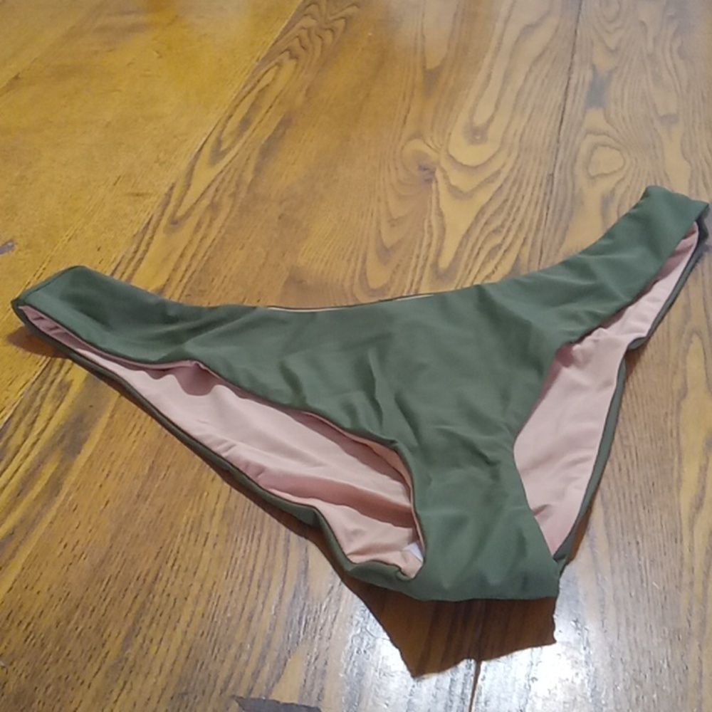 J.CREW Womens Bikini Bottom XL DULL GREENNEW EXTRA LARGE Swim Swimwear Pool